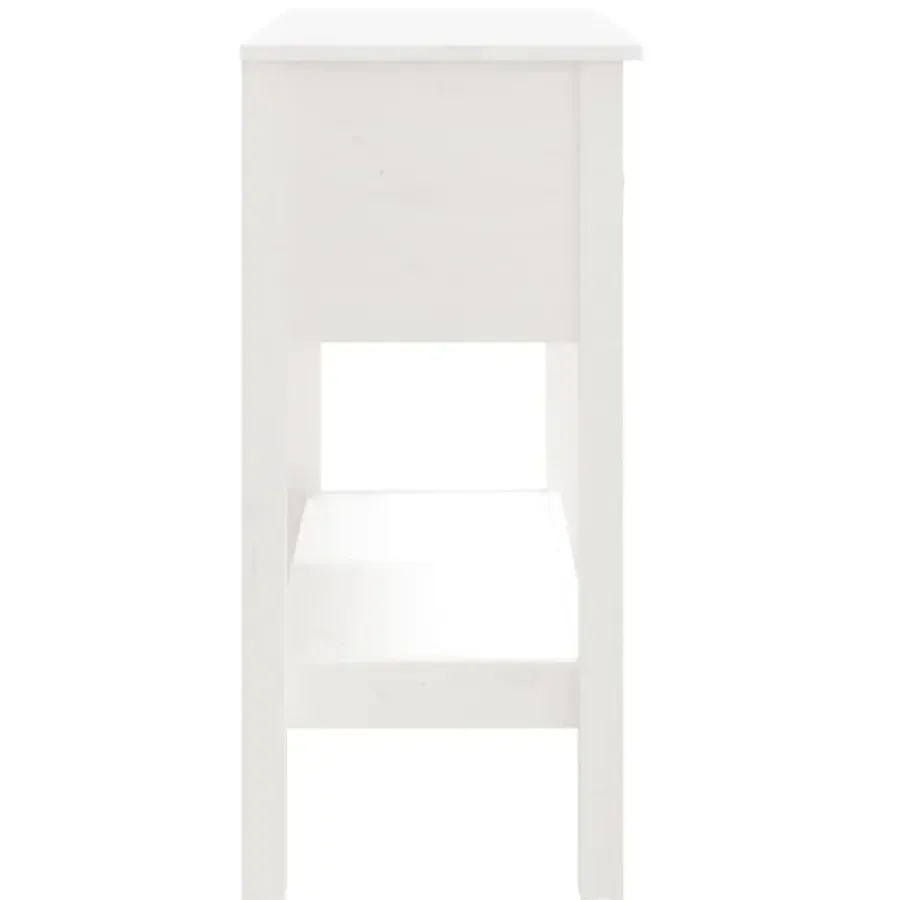 Sidetables-vidaXL - Wandtafel - Wit - Grenenhout