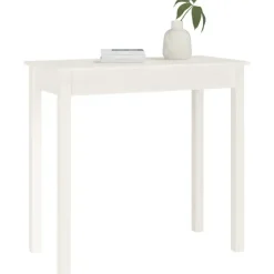 Sidetables-vidaXL - Wandtafel - Wit - Massief grenenhout - 80x40x75 cm