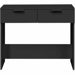 Sidetables-vidaXL - Wandtafel - Zwart - Bewerkt hout
