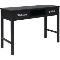 Sidetables-vidaXL - Wandtafel - Zwart - Hout