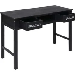 Sidetables-vidaXL - Wandtafel - Zwart - Hout