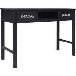Sidetables-vidaXL - Wandtafel - Zwart - Hout