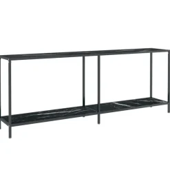 Sidetables-vidaXL - Wandtafel - Zwart - Glas
