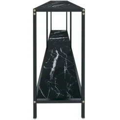 Sidetables-vidaXL - Wandtafel - Zwart - Glas