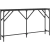 Sidetables-vidaXL - Wandtafel - Zwart - Bewerkt hout
