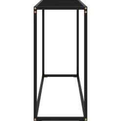 vidaXL - Wandtafel - Zwart - Glas - 100 x 35 x 75 cm