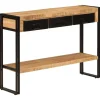 vidaXL - Wandtafel - Zwart - Hout