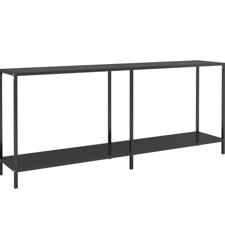 vidaXL - Wandtafel - Zwart - Glas