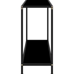 vidaXL - Wandtafel - Zwart - Glas - 100 x 35 x 75 cm