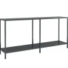 Sidetables-vidaXL - Wandtafel - Zwart - Glas
