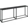 Sidetables-vidaXL - Wandtafel - Zwart - Glas
