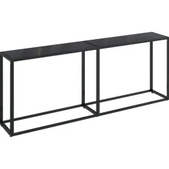 Sidetables-vidaXL - Wandtafel - Zwart - Glas