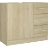 vidaXL - Wastafelkast - Bruin - Bewerkt hout