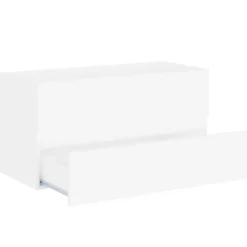 vidaXL - Wastafelkast - Wit - Bewerkt hout - 90 x 38.5 x 45 cm