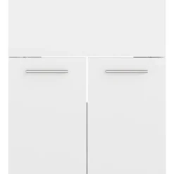 vidaXL - Wastafelkast - Wit - Bewerkt hout - 41 x 38.5 x 46 cm