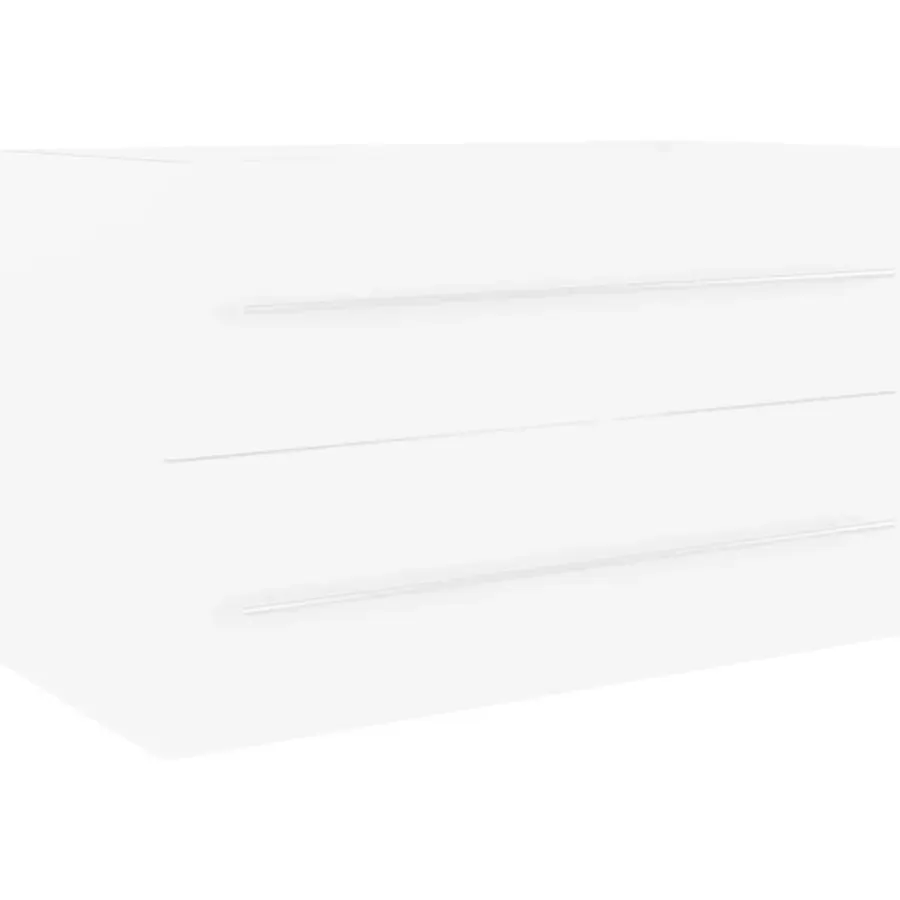 vidaXL - Wastafelkast - Wit - Bewerkt hout - 80 x 38.5 x 48 cm