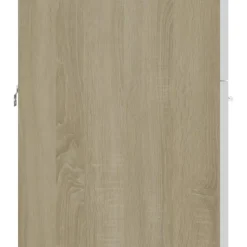Wastafelkasten-vidaXL - Wastafelkast - Wit - Bewerkt hout - 41 x 38.5 x 46 cm