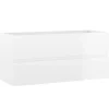 vidaXL - Wastafelkast - Wit - Bewerkt hout - 100 x 38.5 x 45 cm
