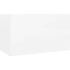 Wastafelkasten-vidaXL - Wastafelkast - Wit - Bewerkt hout - 80 x 38.5 x 45 cm