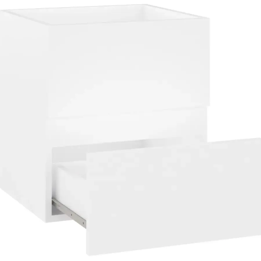 vidaXL - Wastafelkast - Wit - Bewerkt hout - 41 x 38.5 x 45 cm