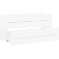 Wastafelkasten-vidaXL - Wastafelkast - Wit - Bewerkt hout - 100 x 38.5 x 48 cm