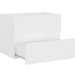 Wastafelkasten-vidaXL - Wastafelkast - Wit - Bewerkt hout - 60 x 38.5 x 45 cm