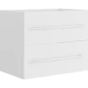 vidaXL - Wastafelkast - Wit - Bewerkt hout - 60 x 38.5 x 48 cm