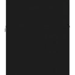 vidaXL - Wastafelkast - Zwart - Bewerkt hout - 90 x 38.5 x 46 cm