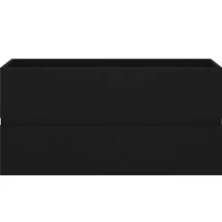 vidaXL - Wastafelkast - Zwart - Bewerkt hout - 90 x 38.5 x 45 cm