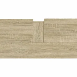 vidaXL - Wastafelonderkast met 1 deur 2 lades - Sonoma eiken - 65x33x60 cm