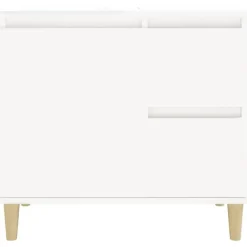 vidaXL - Wastafelonderkast met 1 deur 2 lades - Wit - Hout - 65x33x60 cm
