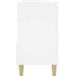 vidaXL - Wastafelonderkast met 1 deur 2 lades - Wit - Hout - 65x33x60 cm