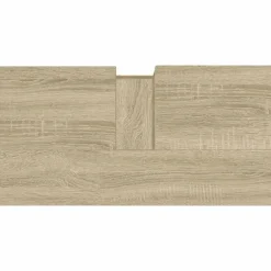 Wastafelkasten-vidaXL - Wastafelonderkast - 1 deur 2 lades - Sonoma eiken - Hout - 65x33x60 cm