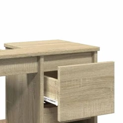 Wastafelkasten-vidaXL - Wastafelonderkast - 1 deur 2 lades - Sonoma eiken - Hout - 65x33x60 cm