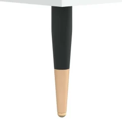 Wastafelkasten-vidaXL - Wit Wastafelonderkast - 1 deur 4 lades - Bewerkt hout - 80x33x60 cm