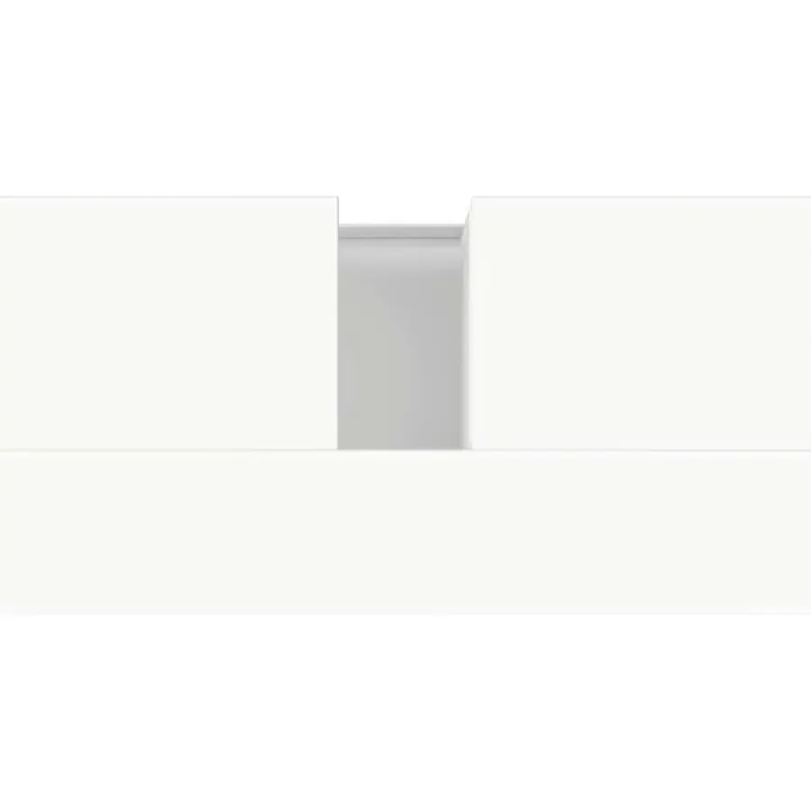 Wastafelkasten-vidaXL - Wit Wastafelonderkast - 1 deur 2 lades - Hout en metaal - 65x33x60 cm