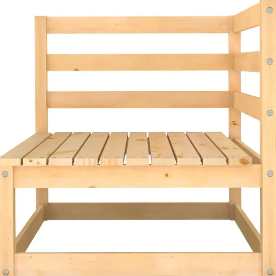 Palletbanken-vidaXL - 2-zits Bank - Grijs - Grenenhout