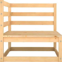 Palletbanken-vidaXL - 2-zits Bank - Grijs - Grenenhout