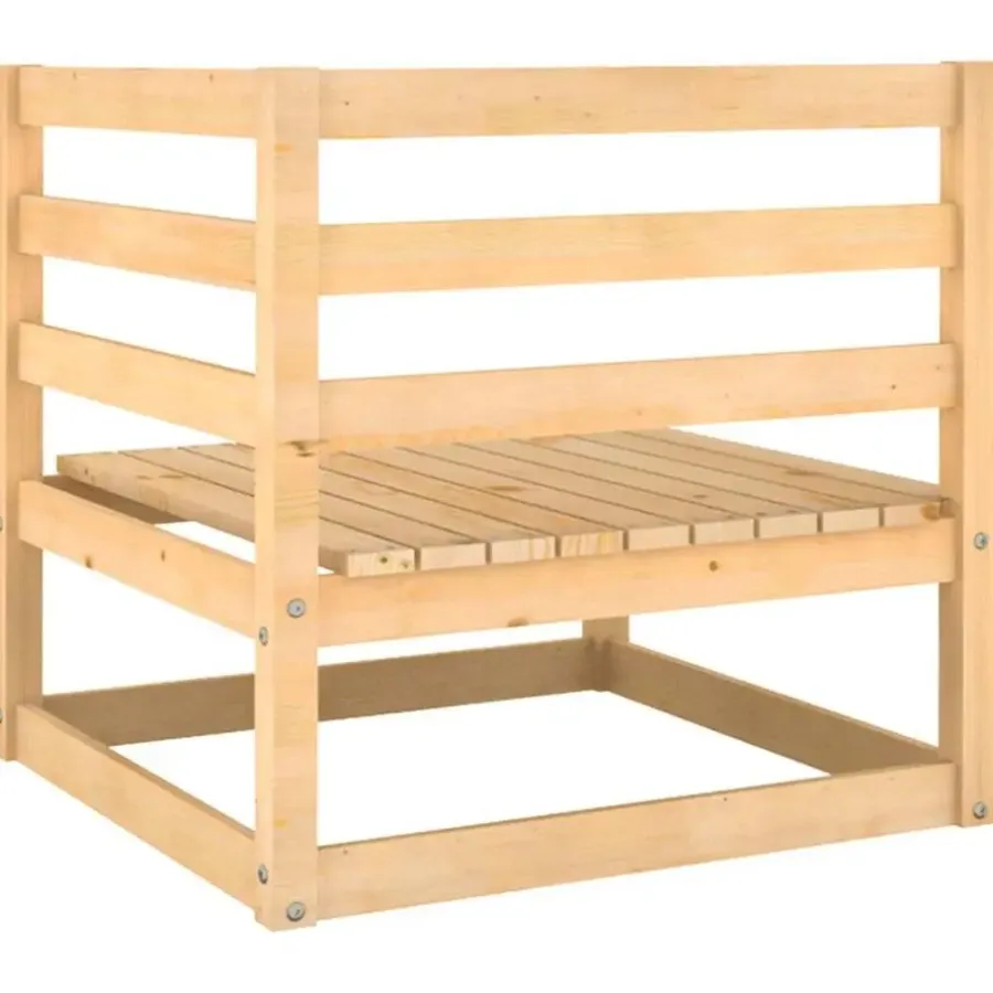 Palletbanken-vidaXL - 2-zits Bank - Grijs - Grenenhout