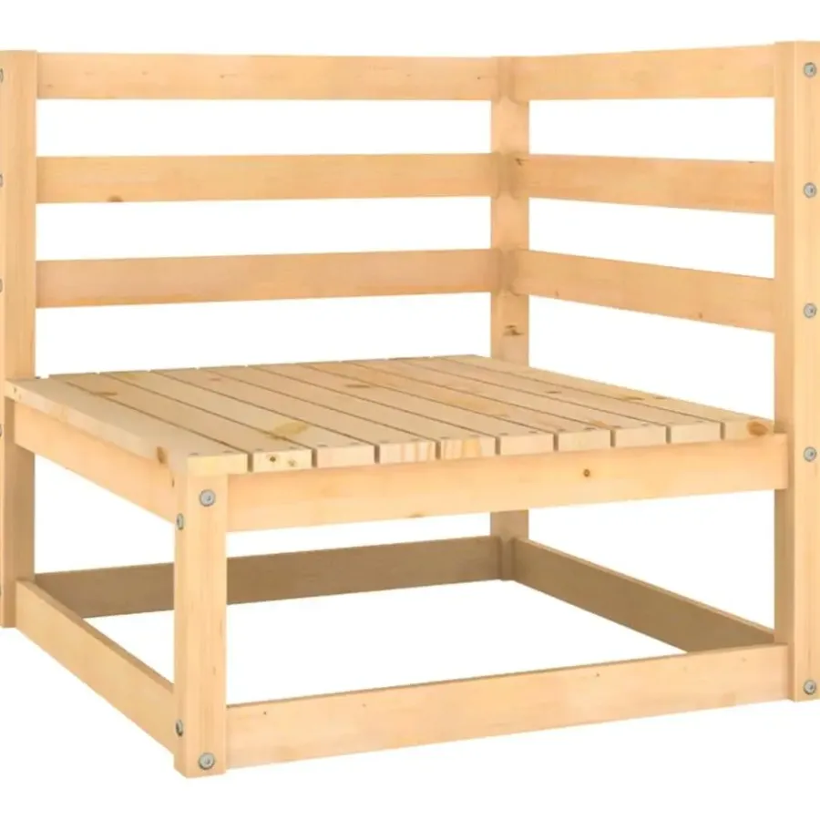 Palletbanken-vidaXL - 2-zits Bank - Grijs - Grenenhout