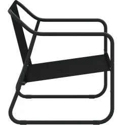 vidaXL - 2-zits Tuinbank met kussen antracietkleurig - staal - 110x70x74 cm
