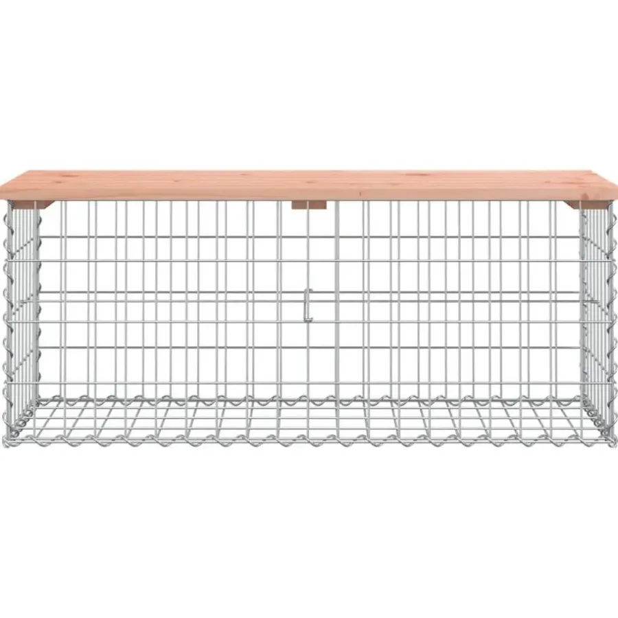 vidaXL - 2-zits Tuinbank schanskorfontwerp - Massief douglashout - 103x44x42 cm