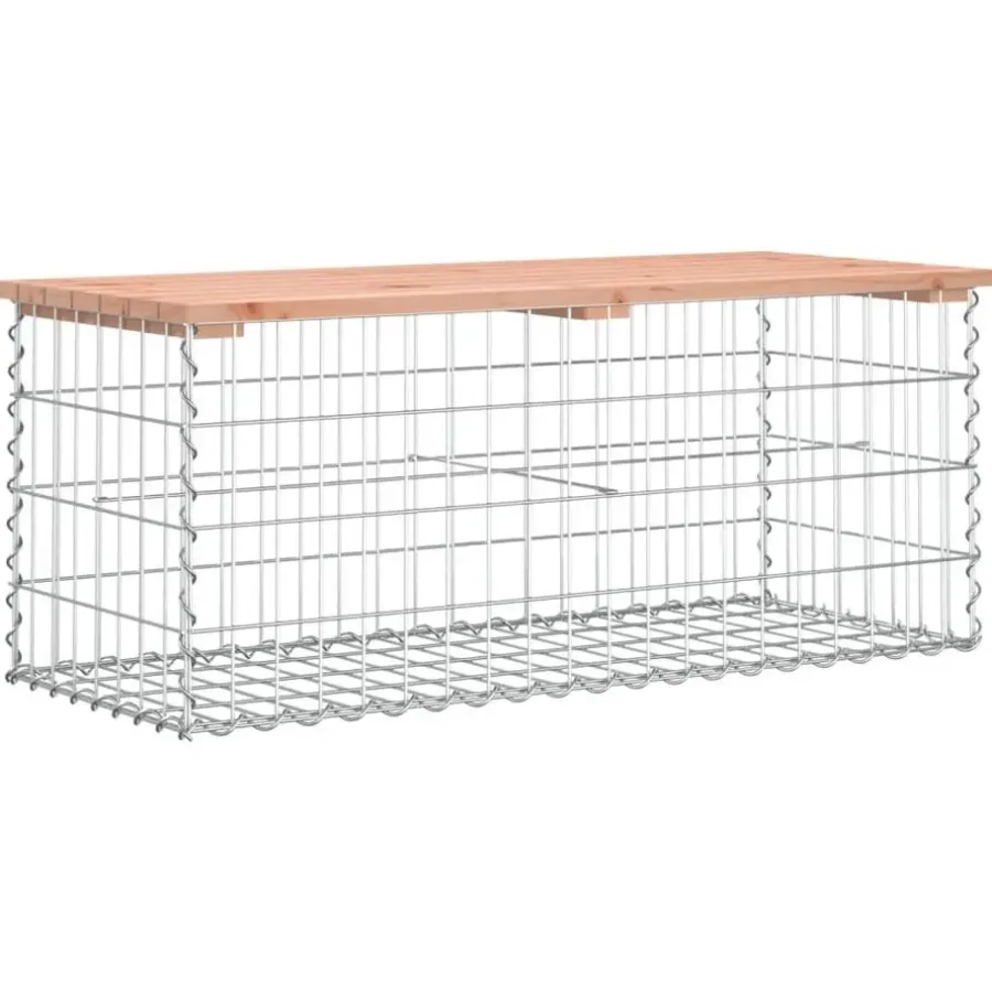 vidaXL - 2-zits Tuinbank schanskorfontwerp - Massief douglashout - 103x44x42 cm