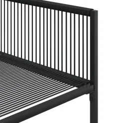 Tuinsets-vidaXL - 4-zits Tuinset - Inklapbaar - Zwart - PE rattan - 110x107 cm