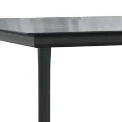 vidaXL - 4-zits Tuinset met kussens - Zwart PE rattan en staal - 160x80 cm