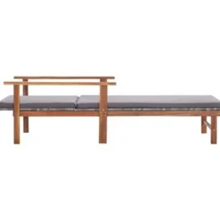 Ligbedden-vidaXL - Zonnebed - Grijs - Poly rattan