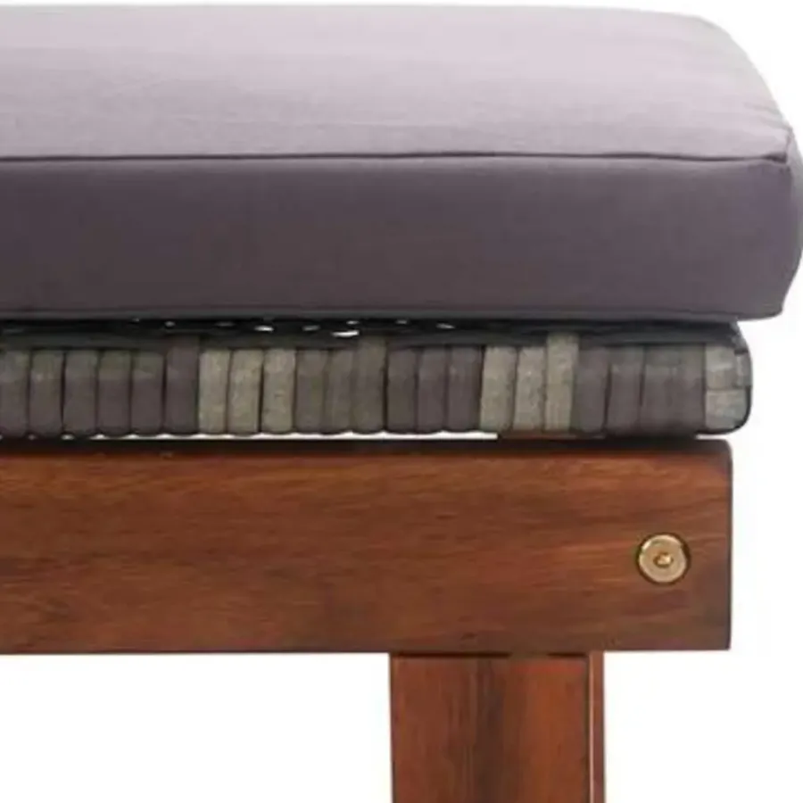 Ligbedden-vidaXL - Zonnebed - Grijs - Poly rattan