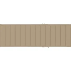 Ligbedden-vidaXL - Zonnestoel - Beige - Grenenhout