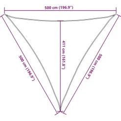 Schaduwdoeken-vidaXL - Zonnezeil - Antraciet - 5 x 5 x 5 m