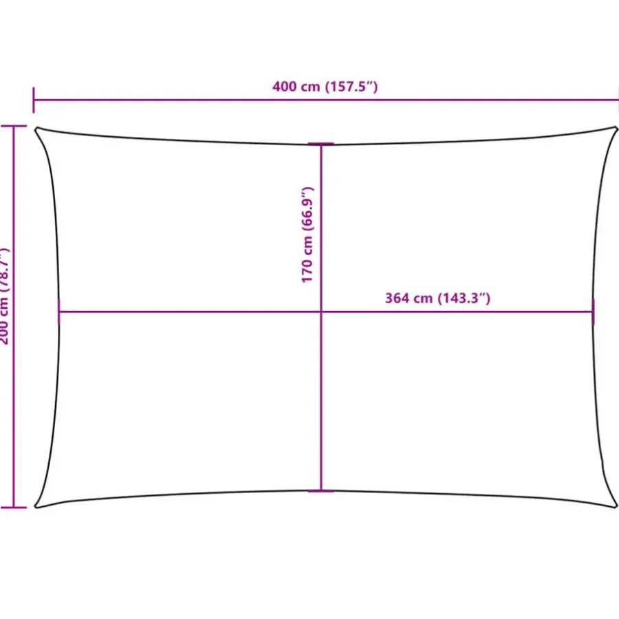 vidaXL - Zonnezeil - Antraciet - 2 x 4 m
